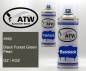 Preview: Jeep, Black Forest Green Pearl, GZ / KGZ: 400ml Sprühdose + 400ml Klarlack - Set, von ATW Autoteile West.